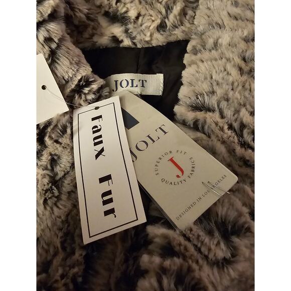 NEW Jolt Faux Fur Vest Womens w Pockets Winter Fluffy Soft Sweater LARGE(595) - Picture 3 of 8